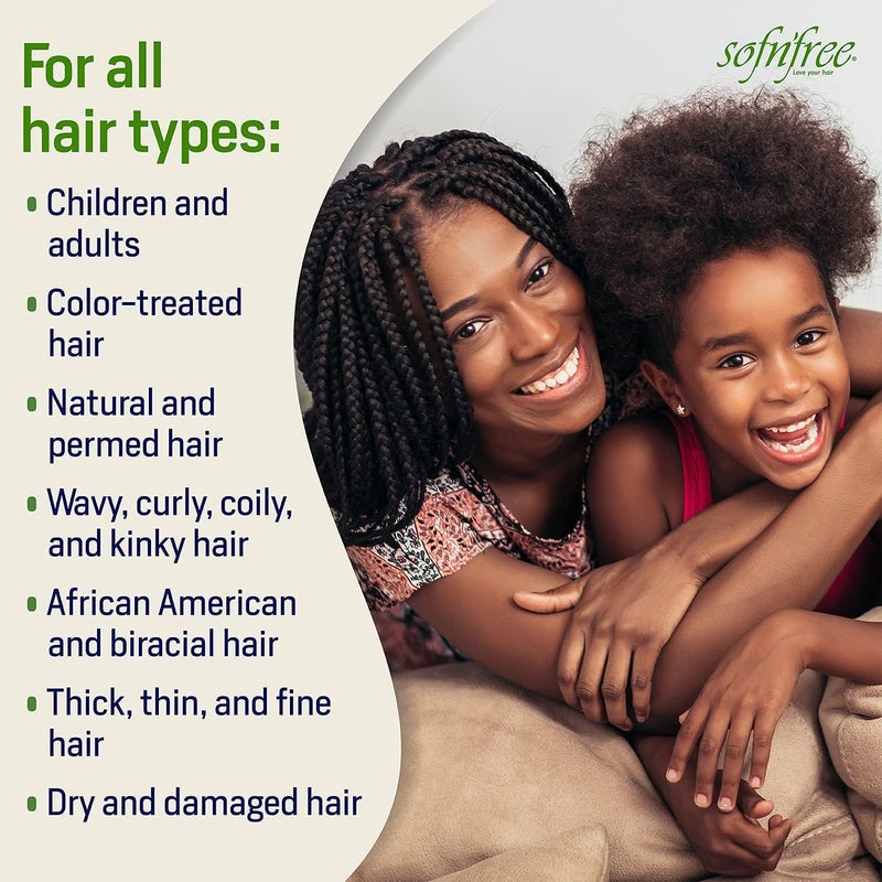 SOFNFREE SOF N' FREE Curl Activator Lotion with Coconut Oil - 11.83 fl oz (350ml) for Natural Hair, Curls, and Waves - Image 5
